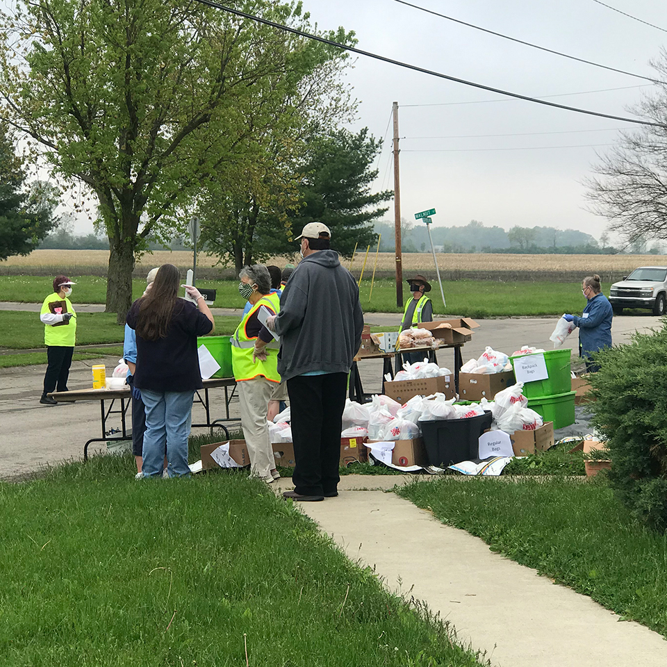 Food Pantry Distribution Reach Yorktown Ministry